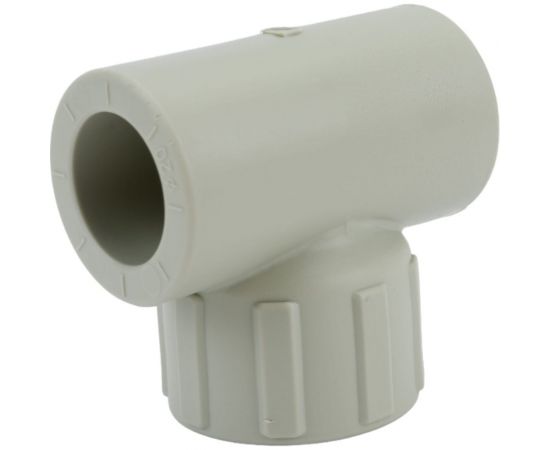 Комбинированный тройник ПОЛИТЭК 20x1/2 с внутренней резьбой PPRC серый 9500002012С – изображение 4