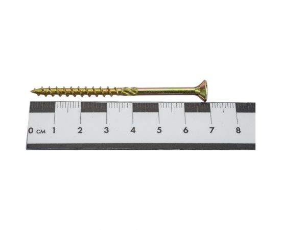 Саморез для дерева с фрезой INFIX потайн. 4.5х70 ЦЖ, TX 25 200 шт. 66094 – изображение 4