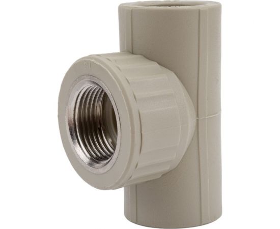 Тройник VALFEX PP-R серый комбинированный Дн 25х3/4 ВР 10127025Г 127-1095 – изображение 4