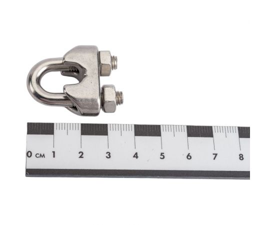 Канатный зажим КРЕП-КОМП нержавейка А2, DIN 741, М8 10 шт. зкн8м – изображение 4