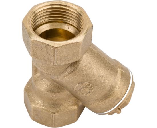 Латунный Y-образный фильтр VALFEX 46Б5фт1 Ду25 Ру25 м/м VF.192.L00.100 036-1226 – изображение 5