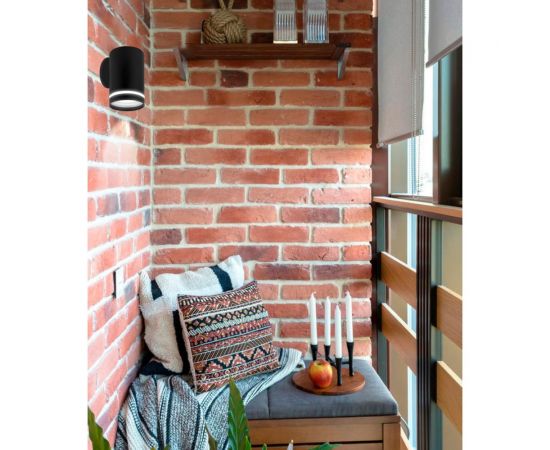 Садово-парковый светильник FERON DH1001, на стену, GX53, 230V, черный, 11708 – изображение 8