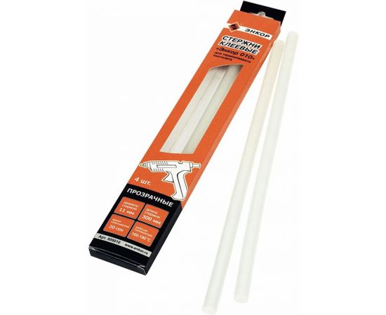 Стержни клеевые 11х300мм, 4шт Энкор 010 505010 