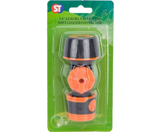 Коннектор 5003Е/SM-M5003 с вентилем (3/4""; мягкий пластик) SanTrade 2583 