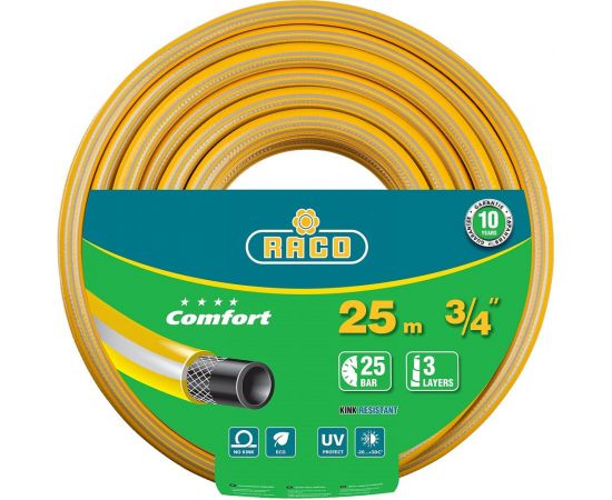 Поливочный армированный 3-х слойный шланг Raco COMFORT 3/4"x25м 40303-3/4-25_z01 