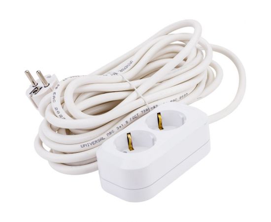 Удлинитель UNIVersal е-302а пвс 3/1,5 2гн. с заземлением, длина 7м (еврослот) 1720 