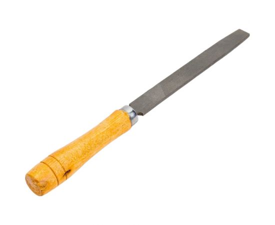 Напильник плоский деревянная ручка 150 мм КУРС 42502 – изображение 2