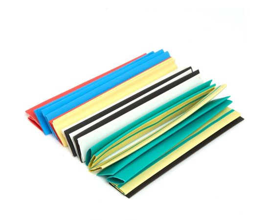 Набор термоусадочных трубок STEKKER hsht-1050-10m, длина 10 см., коэф. усадки 2:1, мультиколор (21шт в упаковке), 39714 – изображение 2