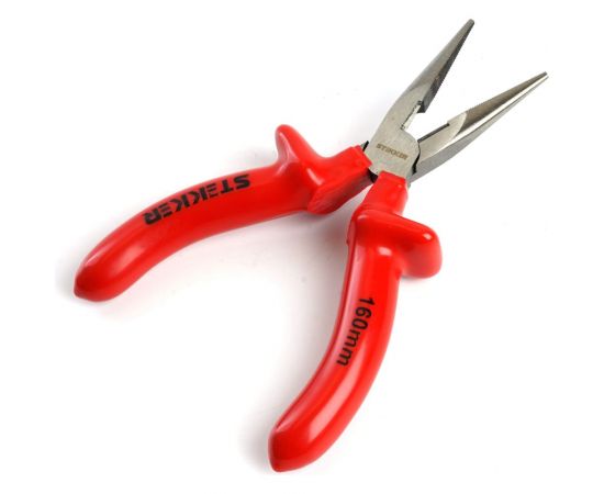 Диэлектрические длинногубцы STEKKER, 160мм, Cr-V, PLE2-160-S, 39777 – изображение 2