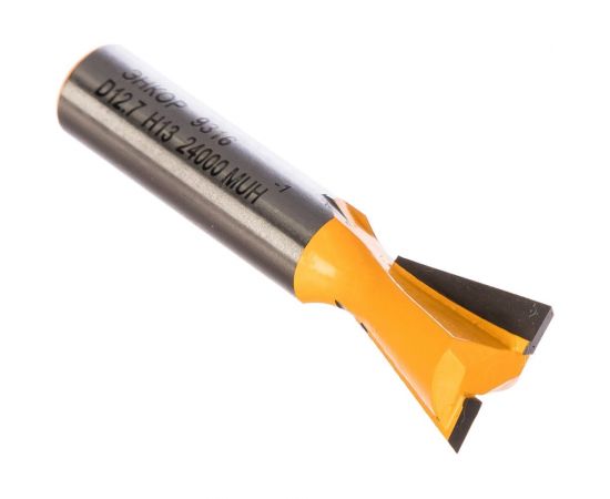 Фреза пазовая ""ласточкин хвост"" (12.7х13 мм; 14°; хвостовик 8 мм) по дереву Энкор 9316 – изображение 2