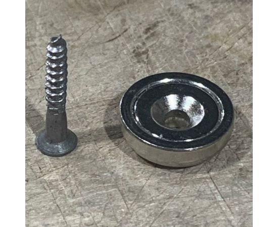 Магнитное крепление с зенковкой Проф-магнит А20, сцепление 6 кг, 4 шт. PMYP-A-20 – изображение 3