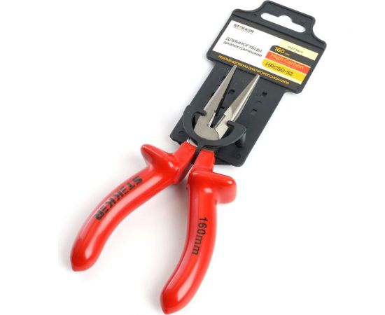 Диэлектрические длинногубцы STEKKER, 160мм, Cr-V, PLE2-160-S, 39777 – изображение 4