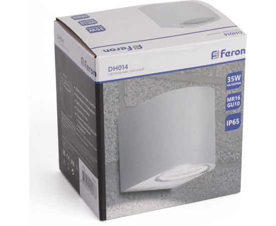 Садово-парковый светильник FERON 230V GU10, DH014, белый (на стену) 48339 – изображение 7