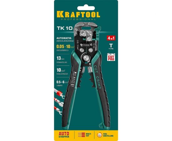 Стриппер KRAFTOOL TK-10 автоматический, многофункциональный, 0.05 - 10 мм2, 22639 – изображение 7