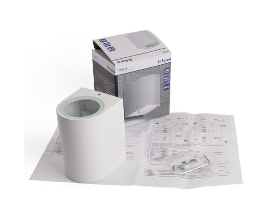 Садово-парковый светильник FERON 230V GU10, DH014, белый (на стену) 48339 – изображение 8