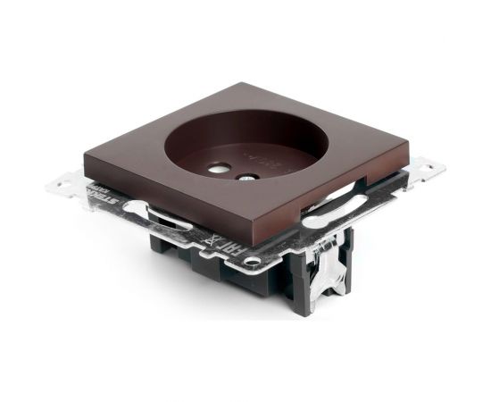 1-местная розетка без заземления (механизм) STEKKER GLS10-7109-04, 250V, 10А с защитной шторкой, серия Катрин, шоколад 49025 – изображение 10