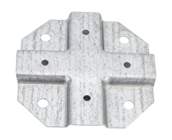 Краб-система Крепче Х-образный, оцинк., 20x20 мм, 50 шт. 2947683 