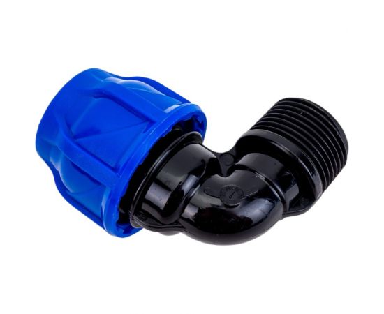 Отвод разъемный наружная резьба CN-TB ПНД 20x3/4" TEBO 017030703 