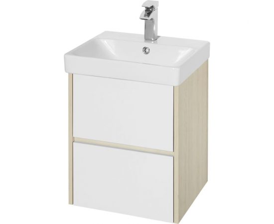 Тумба AQUATON Сканди 45 белый/дуб Верона, под умывальник Адриана-45 1A251601SDB20 00065163 