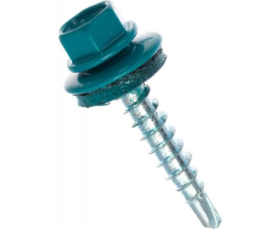 Кровельный саморез, синяя вода Крепежная техника 4,8х29 RAL 5021 250шт 420390 БК 