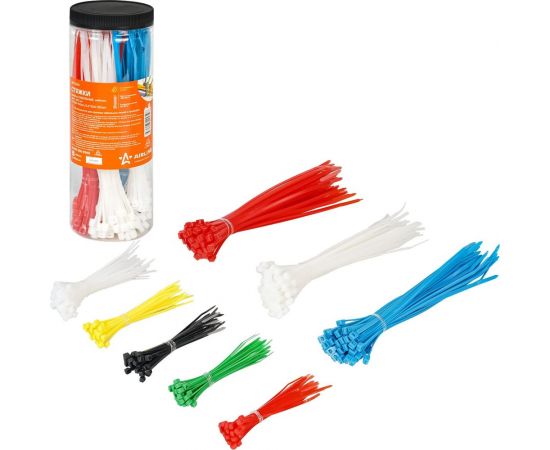 Кабельные стяжки Airline нейлон, цвет., 300 шт. ADTC001 