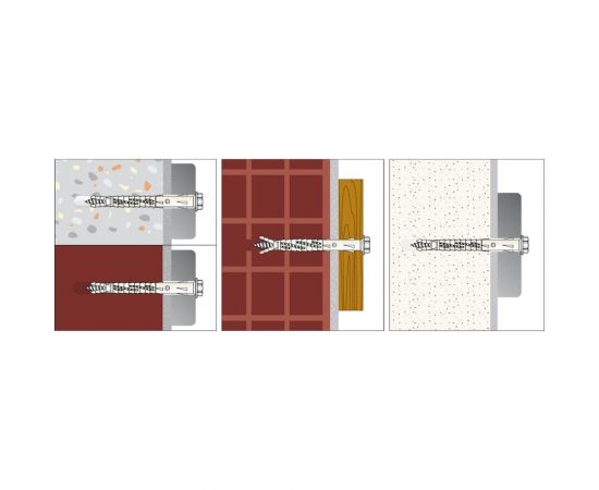 Фасадный дюбель с шурупом Tecfi шлиц TORX, прессшайба 10x80 4 шт 147656 – изображение 11