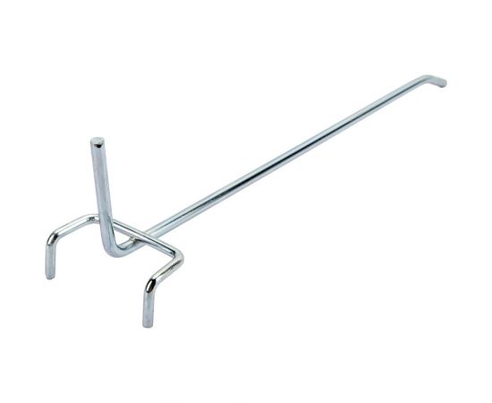 Одинарный крючок на перфорацию ООО ТД Ижпромсервис длина 250 мм, диаметр 5 мм, шаг 50 мм, 20 шт. НФ-00002443 – изображение 2