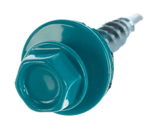 Кровельный саморез, синяя вода Крепежная техника 4,8х29 RAL 5021 250шт 420390 БК – изображение 2