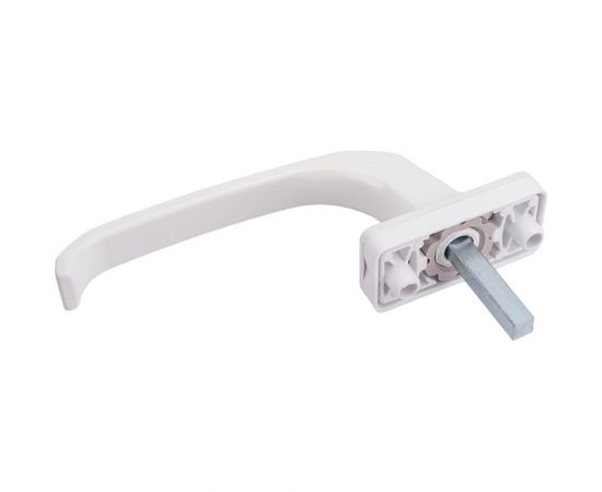 Оконная металлическая ручка Невский Крепеж 2 винта, белая, 1 шт. 826226 – изображение 2