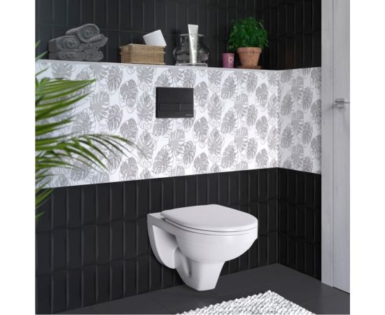 Комплект для монтажа подвесного унитаза Berges GAMMA инсталляция NOVUM525, кнопка L5, унитаз с сиденьем микролифт, быстросъем 042426 – изображение 2