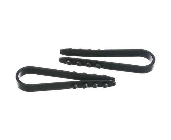 Дюбель хомут КРЕП-КОМП для крепления кабеля, цвет-чёрный 11х18 100шт дхч1118 – изображение 2