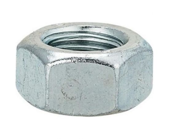 Гайка Стройбат DIN 934 М22 белый цинк 6 шт 274061 – изображение 2