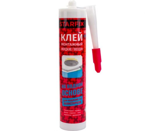 Монтажный клей STARFIX жидкие гвозди, 300 мл SM-63159-1 – изображение 2