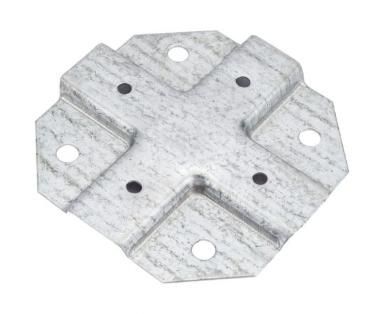 Краб-система Крепче Х-образный, оцинк., 20x20 мм, 50 шт. 2947683 – изображение 2