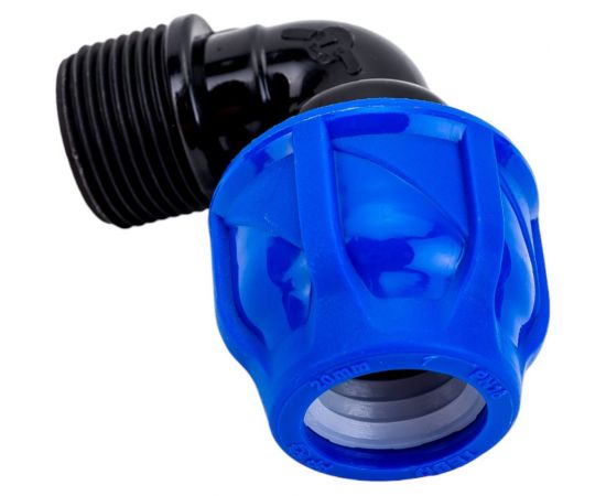 Отвод разъемный наружная резьба CN-TB ПНД 20x3/4" TEBO 017030703 – изображение 2