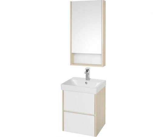 Тумба AQUATON Сканди 45 белый/дуб Верона, под умывальник Адриана-45 1A251601SDB20 00065163 – изображение 4