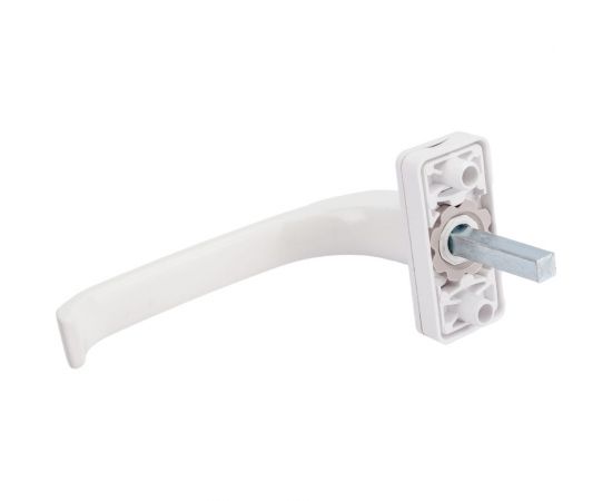 Оконная металлическая ручка Невский Крепеж 2 винта, белая, 1 шт. 826226 – изображение 5