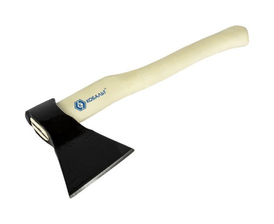 Столярный кованый топор КОБАЛЬТ МАСТЕР 600 г, деревянное топорище, прямое лезвие 906-678 