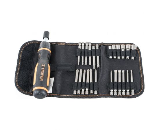 Отвертка с трещоткой и битами Truper JDM-26 18219 