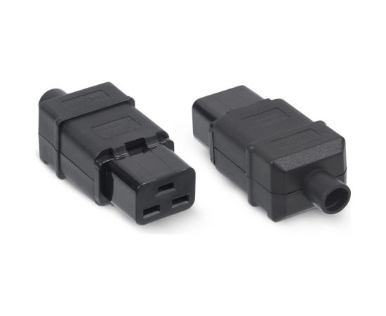 Разборная вилка Cabeus С19 16А, 250 V, черная IEC-320-C19 