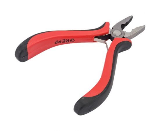 Круглогубцы мини Ladina GREPP никелированные, авторазжим, двухкомпонентная рукоятка, 125 мм 205-128 – изображение 2