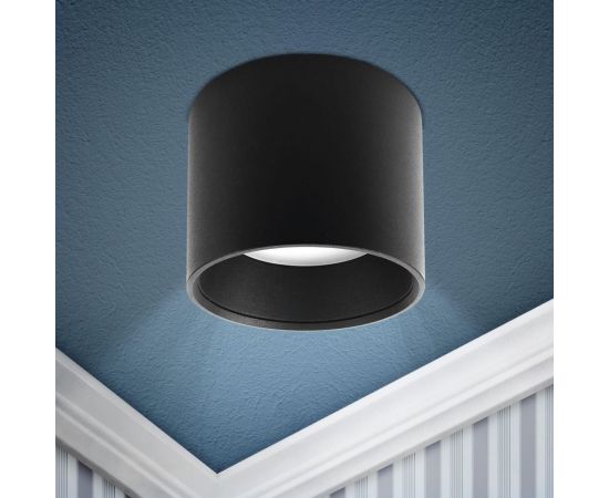 Подсветка ЭРА OL8 GX53 BK, накладной, под лампу Gx53, алюминий, цвет черный Б0048538 – изображение 2