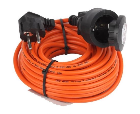 Удлинитель шнур Партнер-Электро GardenLine б/з ПВС 2х0,75 6A 10м IP 44 US101A-110OR – изображение 3