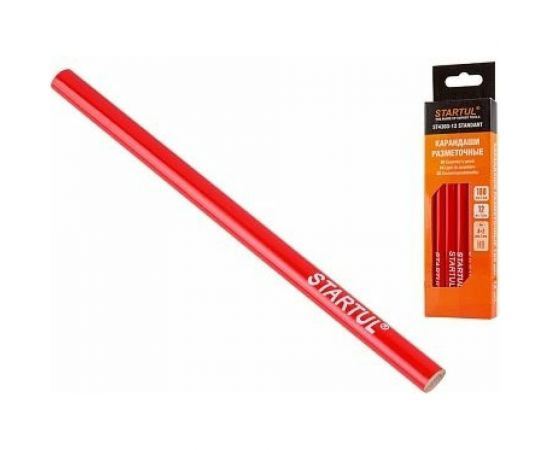 Карандаш STARTUL Standart разметочный 180 мм 12 шт ST4303-12 – изображение 4