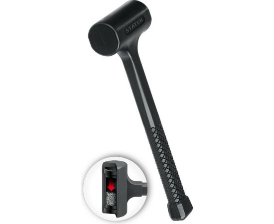 Цельнолитой безынерционный молоток STAYER 450 г, 40 мм 2042-450 – изображение 7