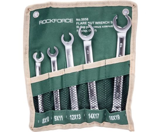 Набор разрезных ключей ROCKFORCE 5пр на полотне RF-5058 – изображение 5