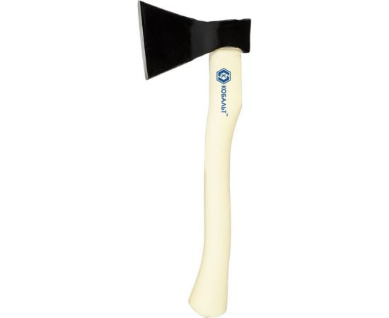 Столярный кованый топор КОБАЛЬТ МАСТЕР 600 г, деревянное топорище, прямое лезвие 906-678 – изображение 4