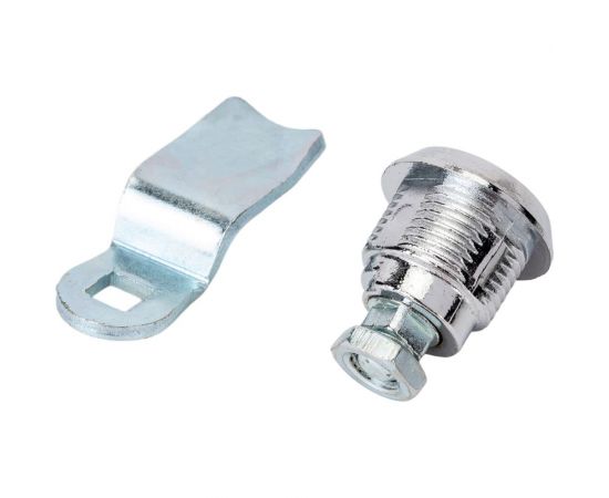 Замок под английский ключ ТРИЗАМ (2 кл в уп.), с ригелем металл, хром ЗЧА05.М.2.01.1066.К TRZ0035 – изображение 2