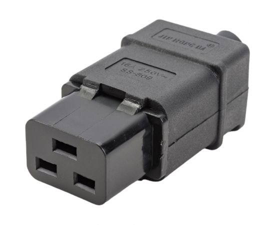 Разборная вилка Cabeus С19 16А, 250 V, черная IEC-320-C19 – изображение 6