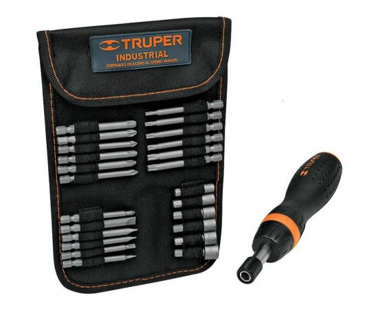 Отвертка с трещоткой и битами Truper JDM-26 18219 – изображение 2